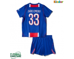 Paris Saint-Germain Warren Zaire-Emery #33 Replik Heimtrikot Kinder 2026-27 Kurzarm (+ Kurze Hosen)